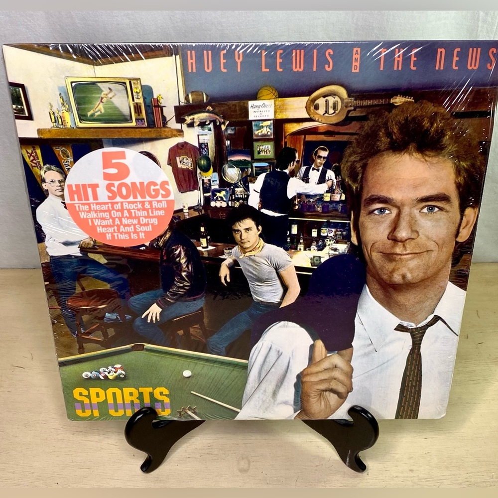 Huey Lewis and the News Sports FV41412 Chrysalis Lyrics Included 1983 Rock LP
